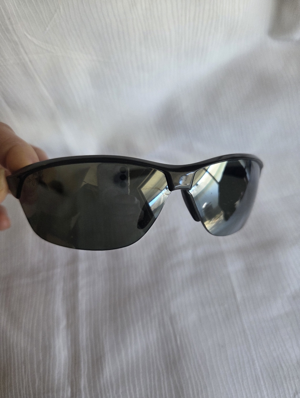 Maui Jim Hot Sands Glossy Black Sport Wrap Sunglasses (NO BOX). - Picture 3 of 7